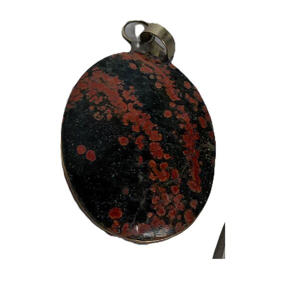 Vintage Mahogany Obisidian Cabuchon Pendant - Picture 1 of 4